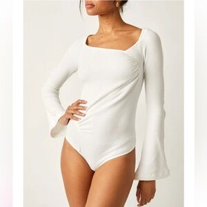 Free People Ivory On A Cloud Bodysuit new